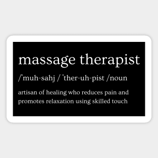 Massage Therapist Definition Magnet